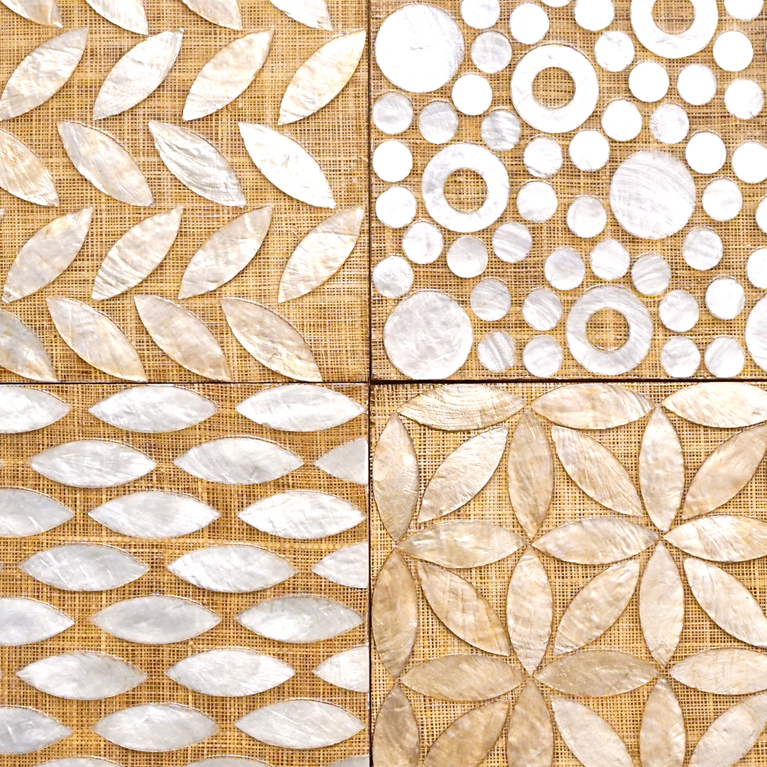 wall cladding made from Capiz, from the Philippines